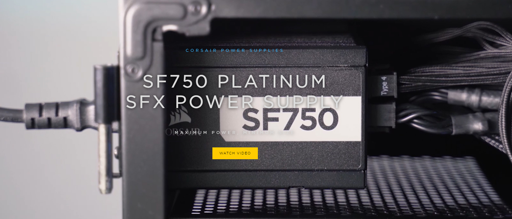 Nguồn Corsair SF750 - 80 PLUS® Platinum 750W SFX giới thiệu 2